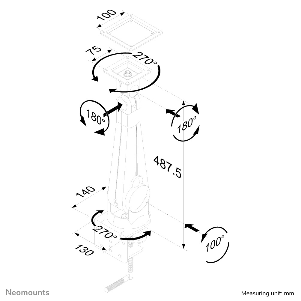 Neomounts monitorarm